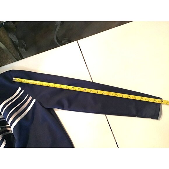 K. JORDAN- WOMENS NAVY FULL ZIP-UP TRACK JACKET SIZE MEDIUM - Picture 4 of 6